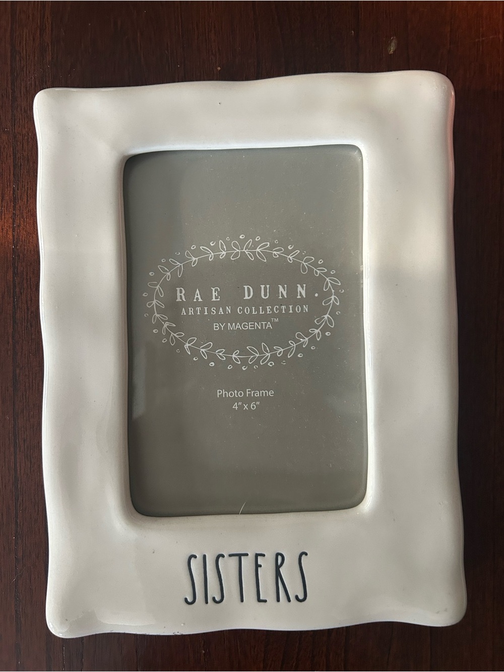 Rae Dunn Cream Ceramic 'SISTERS' Picture Frame (1 of 2)